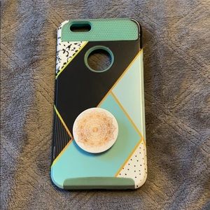 iPhone 6s+ Case with Popsocket